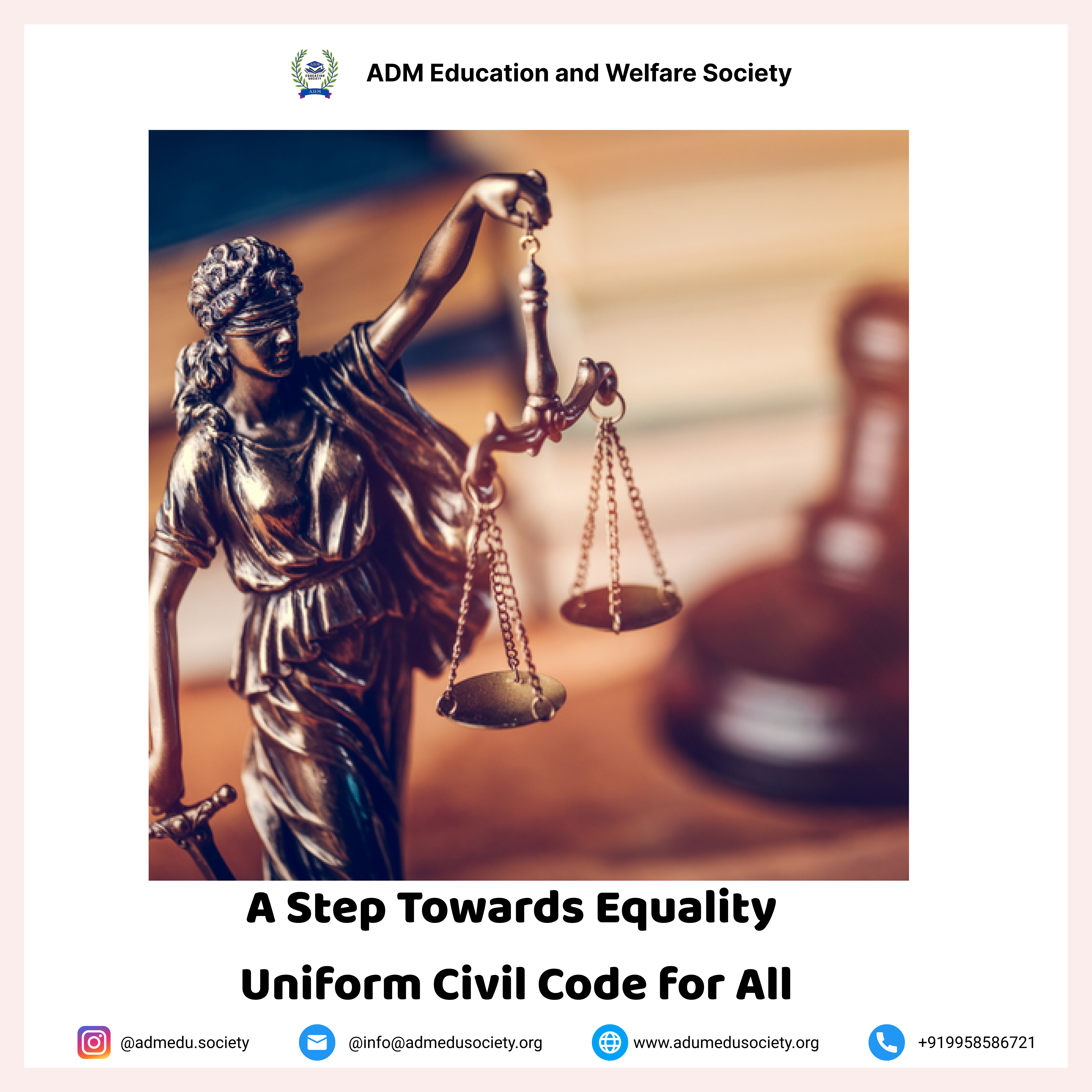 Social-media poster on the Uniform Civil Code