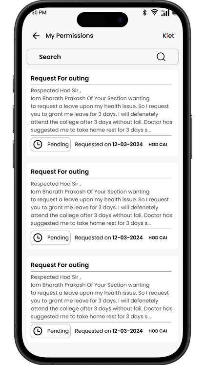 Old permissions screen